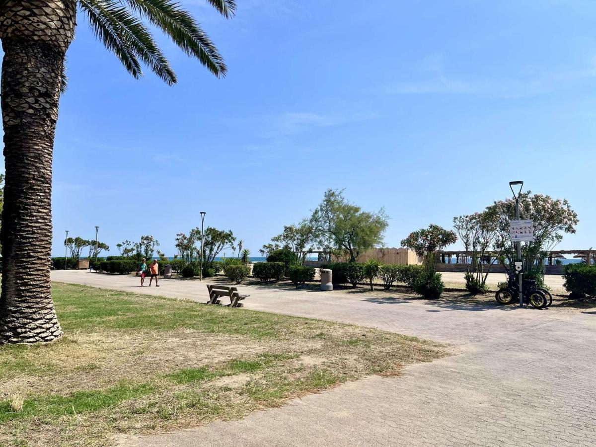 Studio Cabine Avec Terrasse 4 Pers, Acces Direct Plage, Tv, Animaux Admis - Argeles-Sur-Mer - Fr-1-225-798 Argelès-sur-Mer Exterior foto